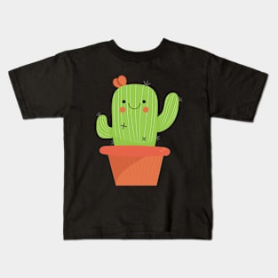 kawaii cactus Kids T-Shirt